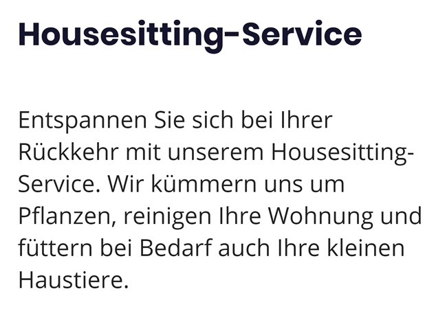 Housesitting Service in der Nähe von  Heilbronn